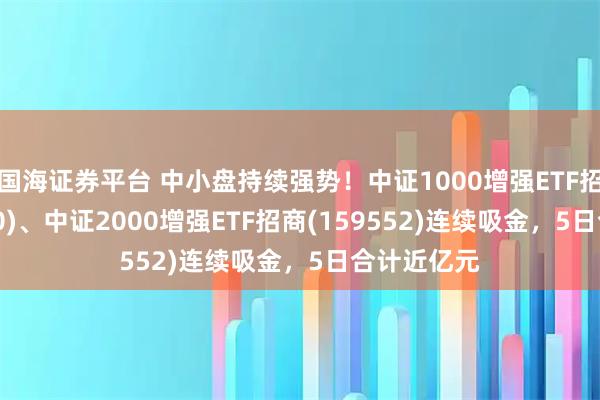 国海证券平台 中小盘持续强势！中证1000增强ETF招商(159680)、中证2000增强ETF招商(159552)连续吸金，5日合计近亿元